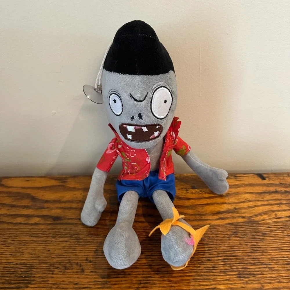 Plants Vs Zombies Tourist Man Suction Cup Plush Stuffed Animal Doll‎ Soft Toy